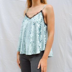NEW Design Lab Lord & Taylor Crushed Velvet Tank